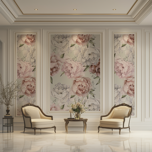 Mural Peonias