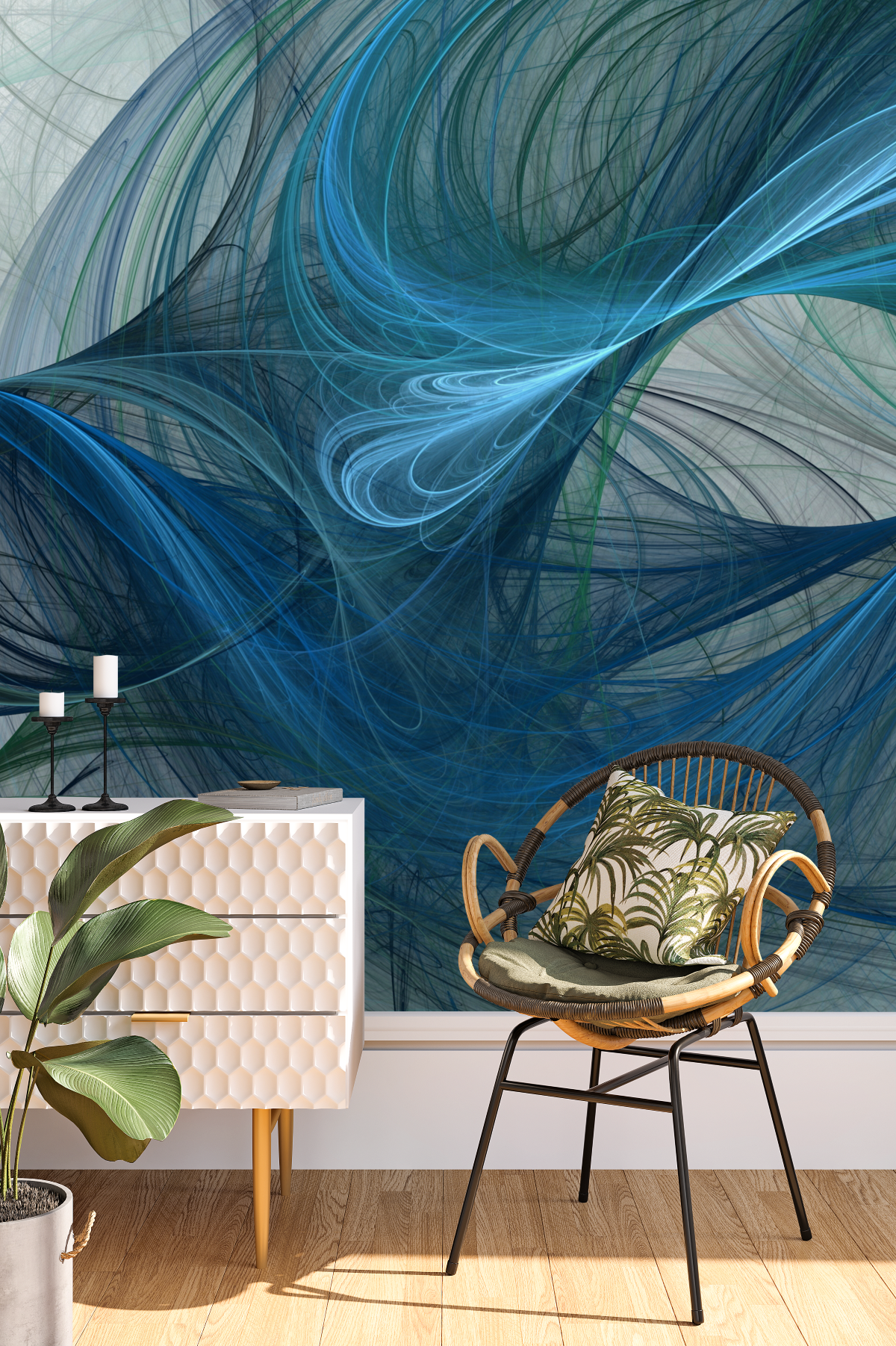 Mural Nebula Azul
