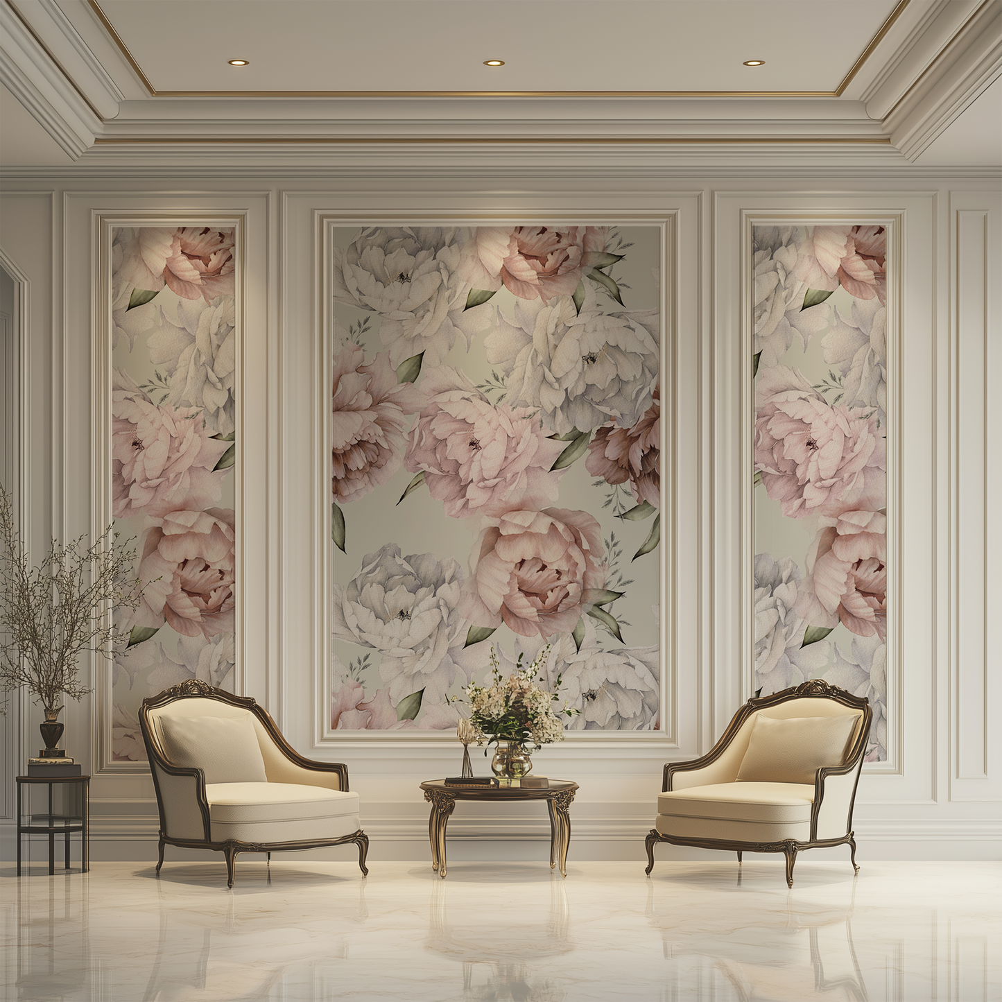 Mural Peonias