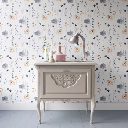 Tapiz Floral Azul