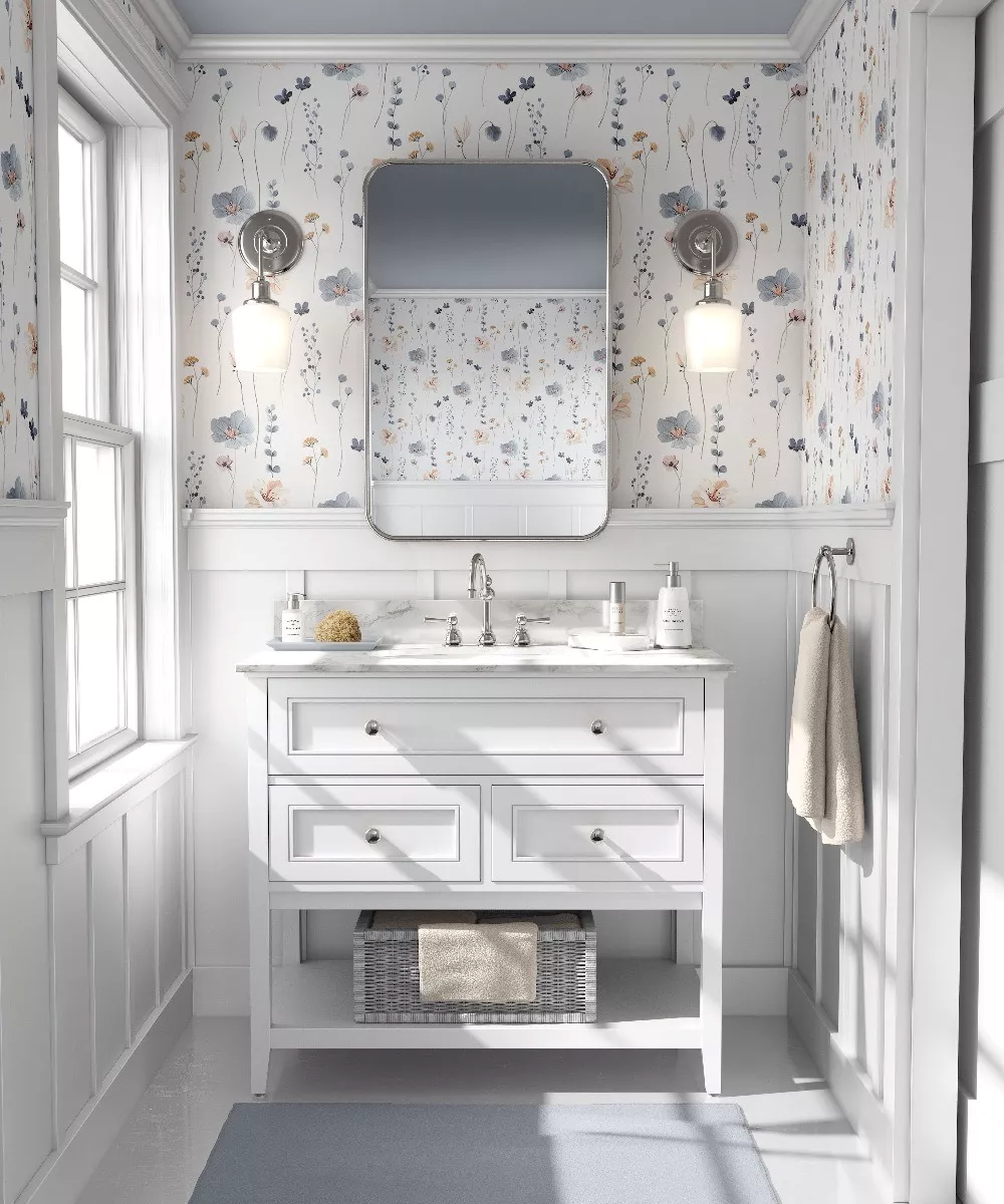 Tapiz Floral Azul