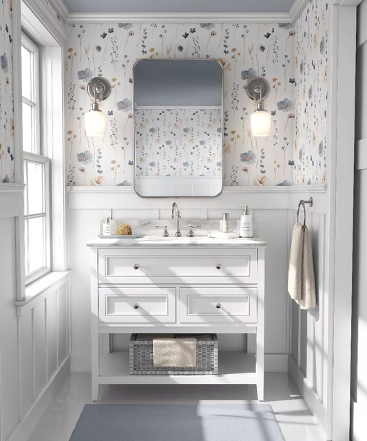 Tapiz Floral Azul