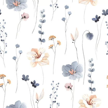 Tapiz Floral Azul