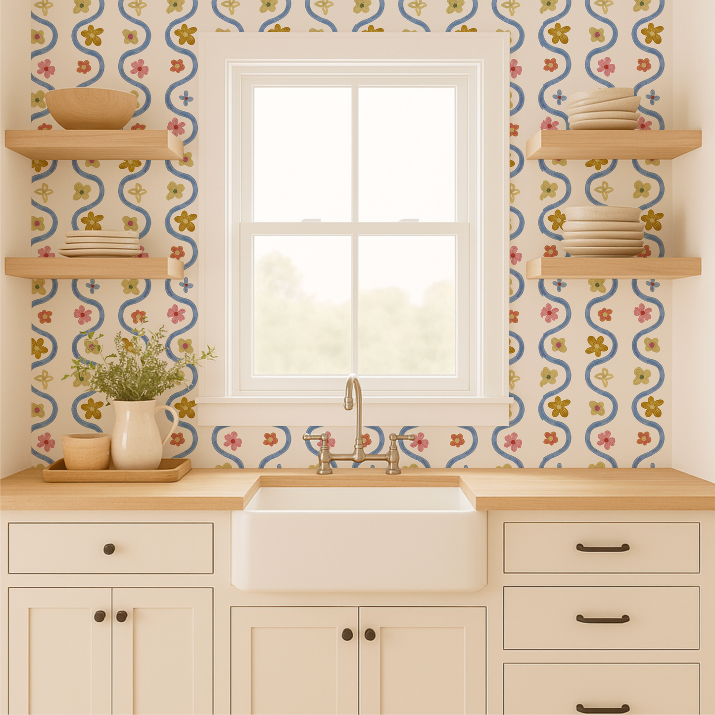 Tapiz Rio Floral